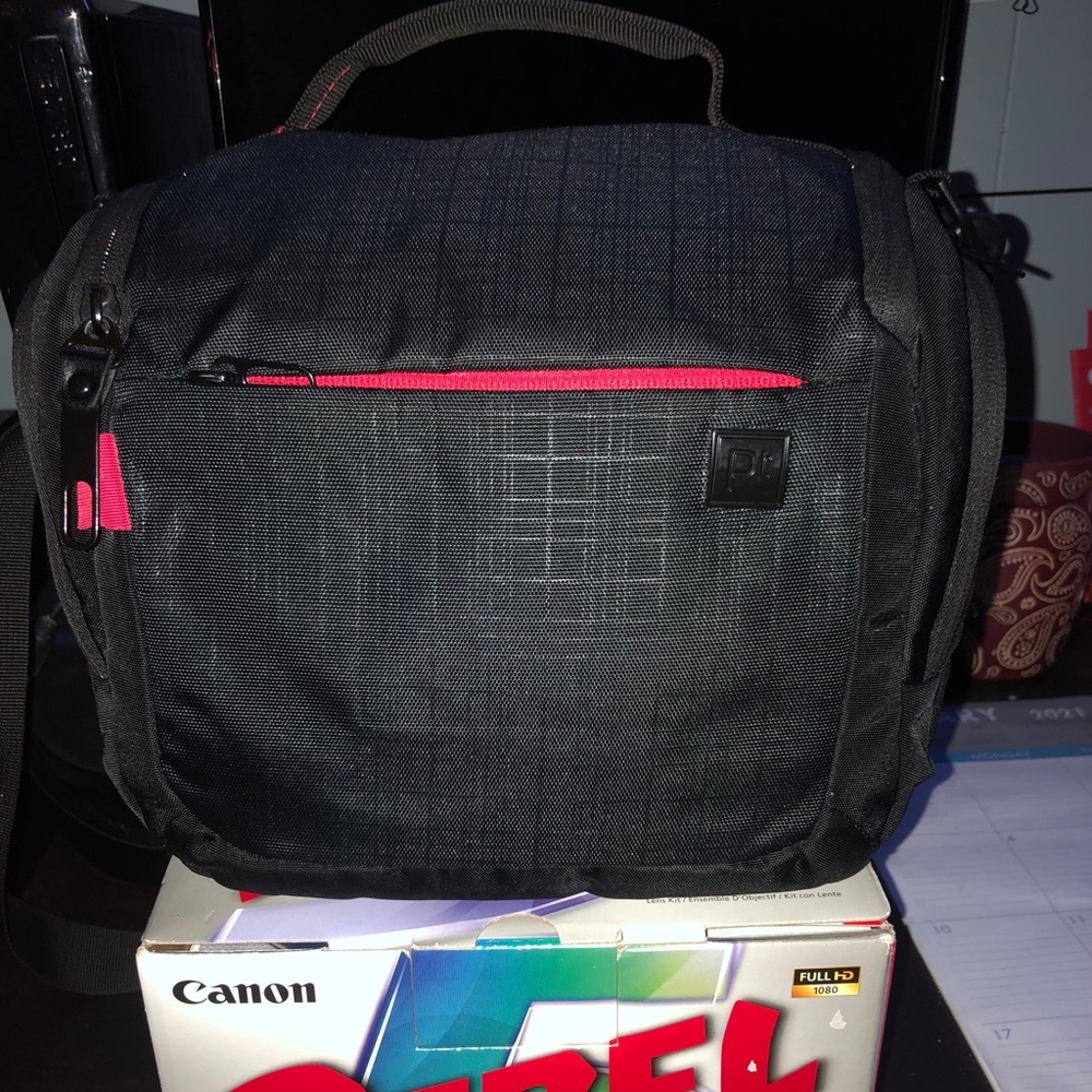 Canon Rebel T5 Camera Body and Camera Bag